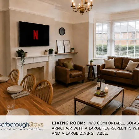 Nyaraló - Victorian Townhouse - 5 Bedrooms - Sleeps 9 Scarborough